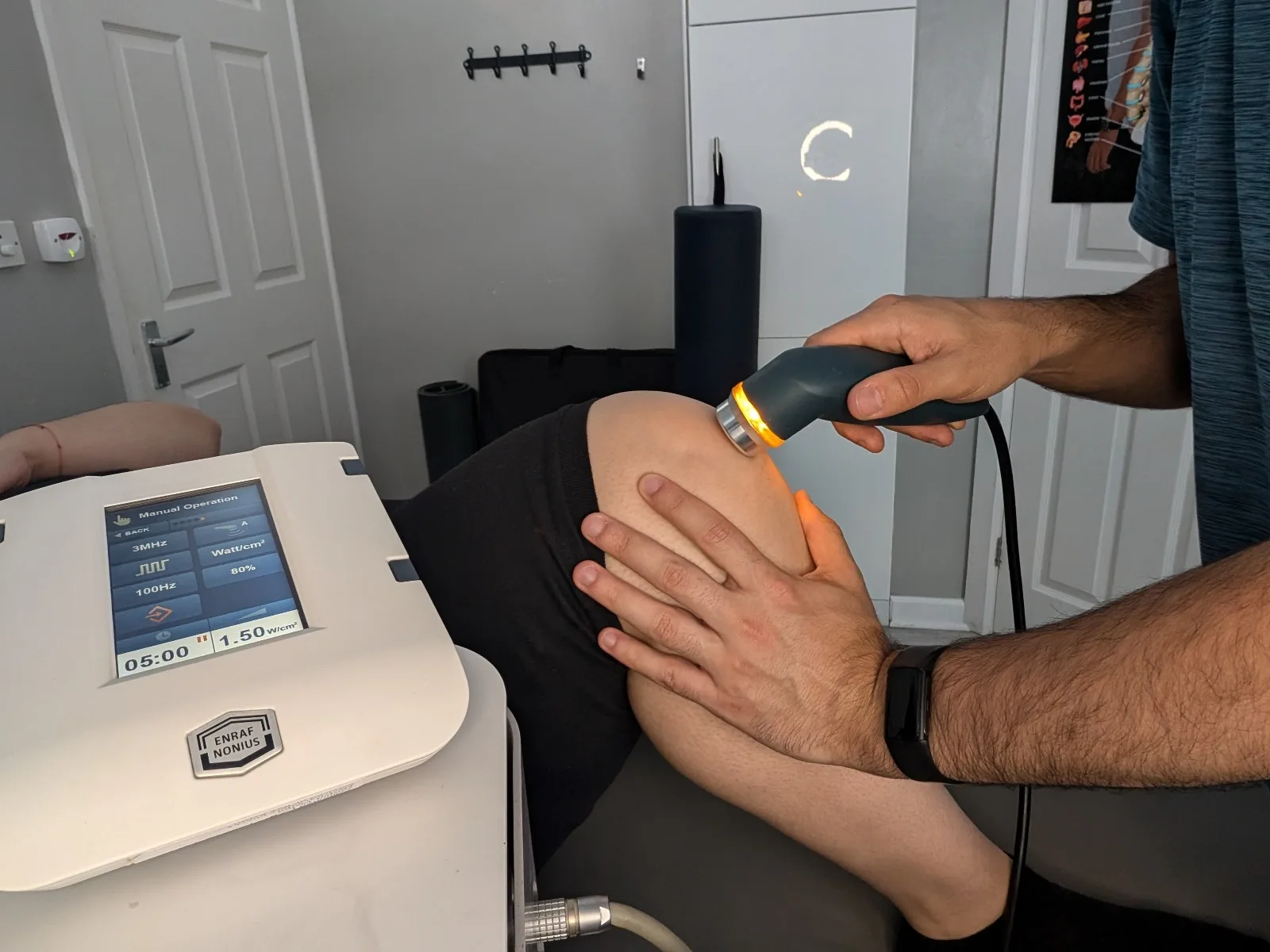 Therapeutic ultrasound treatment at Spine Plus